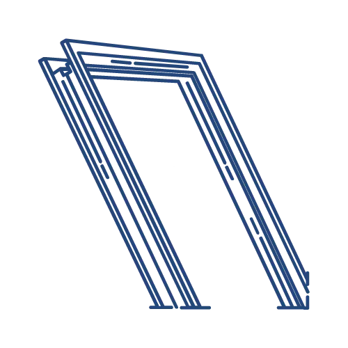 Bloc-porte de sécurité complet